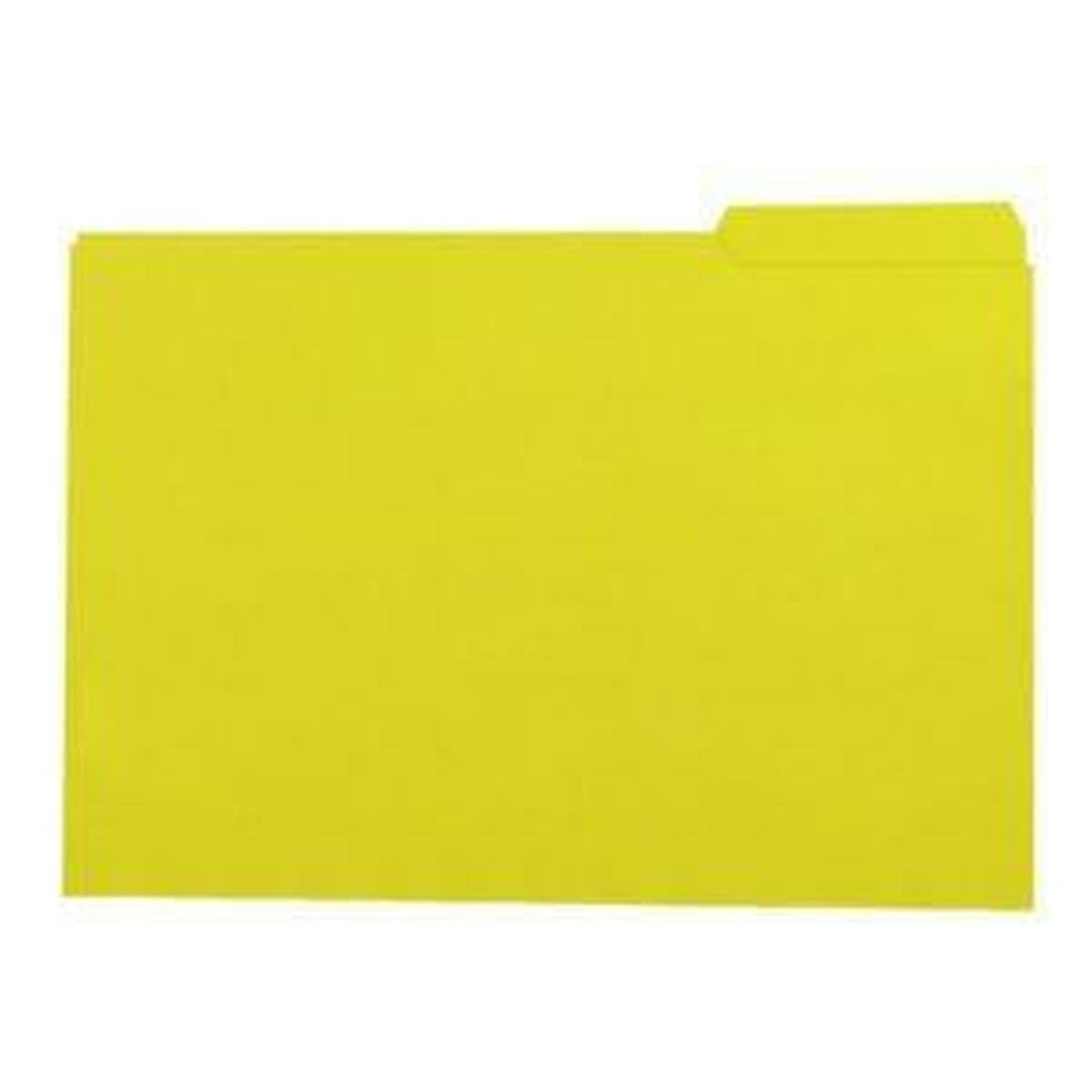 Set of Subfolders Elba Yellow A4 50 Pieces (3 Units)
