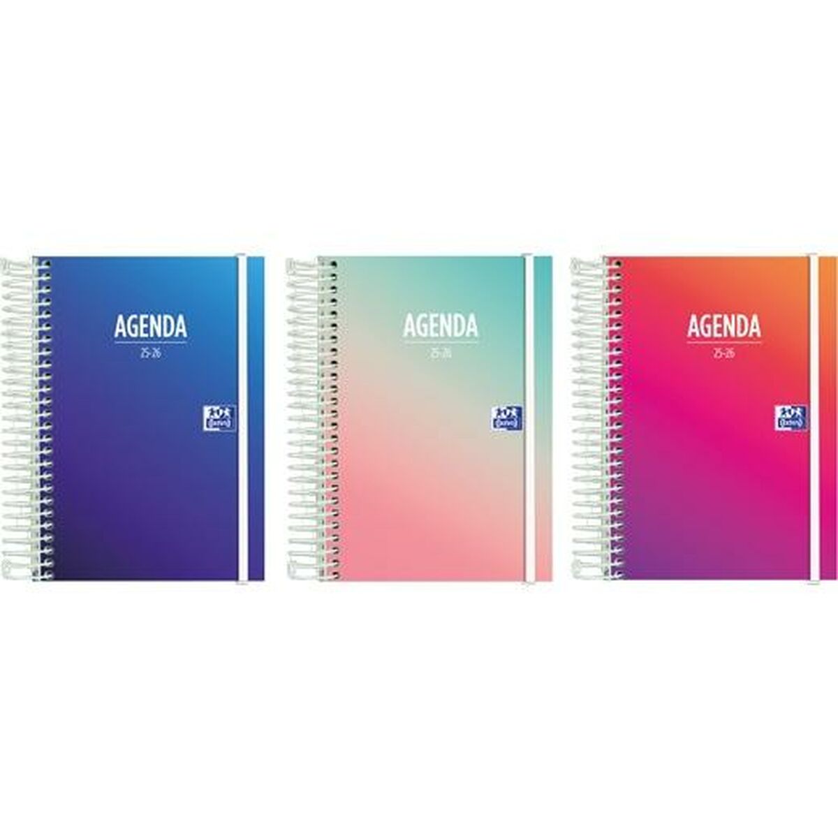 Diary Oxford 1/8 12 x 18 cm 2025-2026 (8 Units)