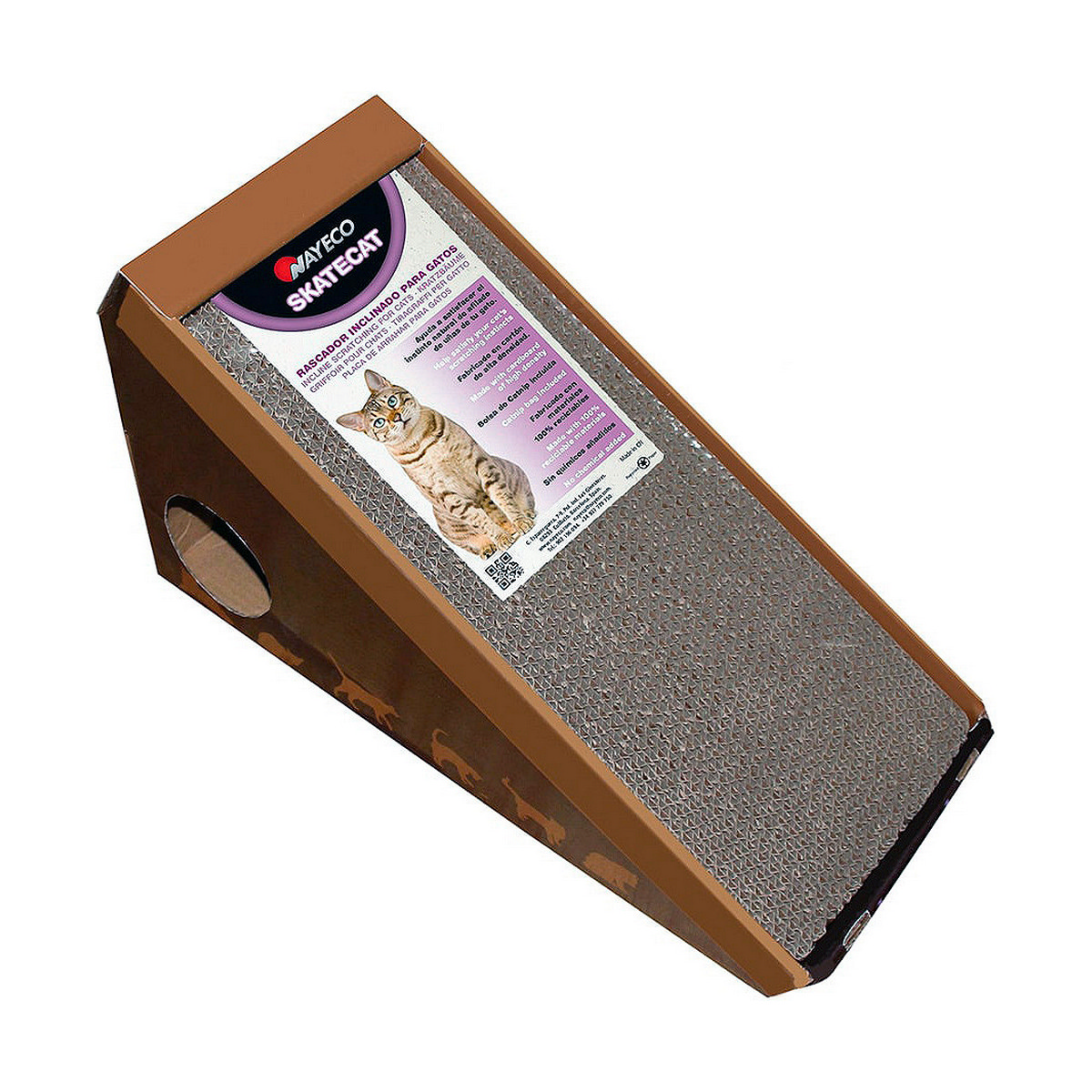 Scratching Post for Cats Nayeco Skatecat Cardboard 36 x 24 x 37 cm Scratching Post for Cats Nayeco Skatecat Cardboard 36 x 24 x 37 cm