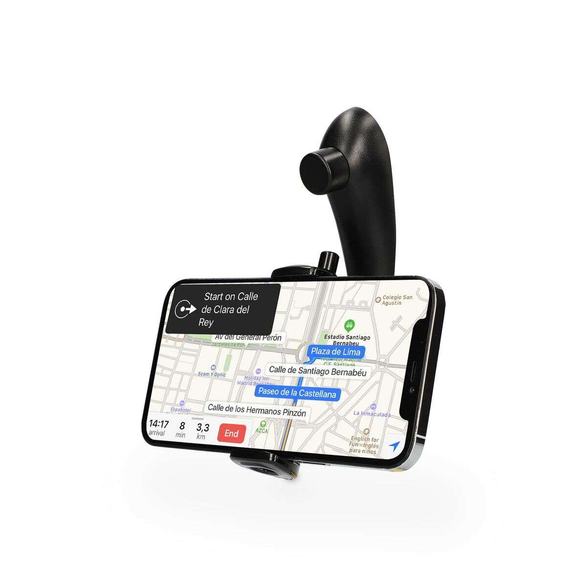 Mobile Support for Cars KSIX 360 Black