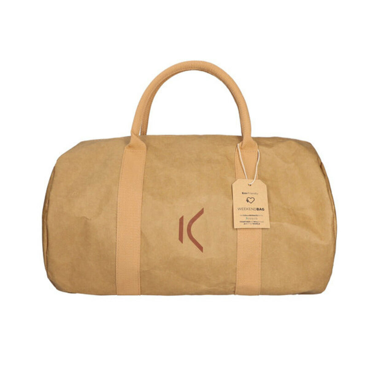 Sports Bag KSIX WeekendBag Brown Eco-friendly kraft paper Sports Bag KSIX WeekendBag Brown Eco-friendly kraft paper