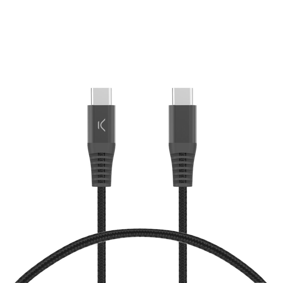 USB Cable KSIX Black 1 m