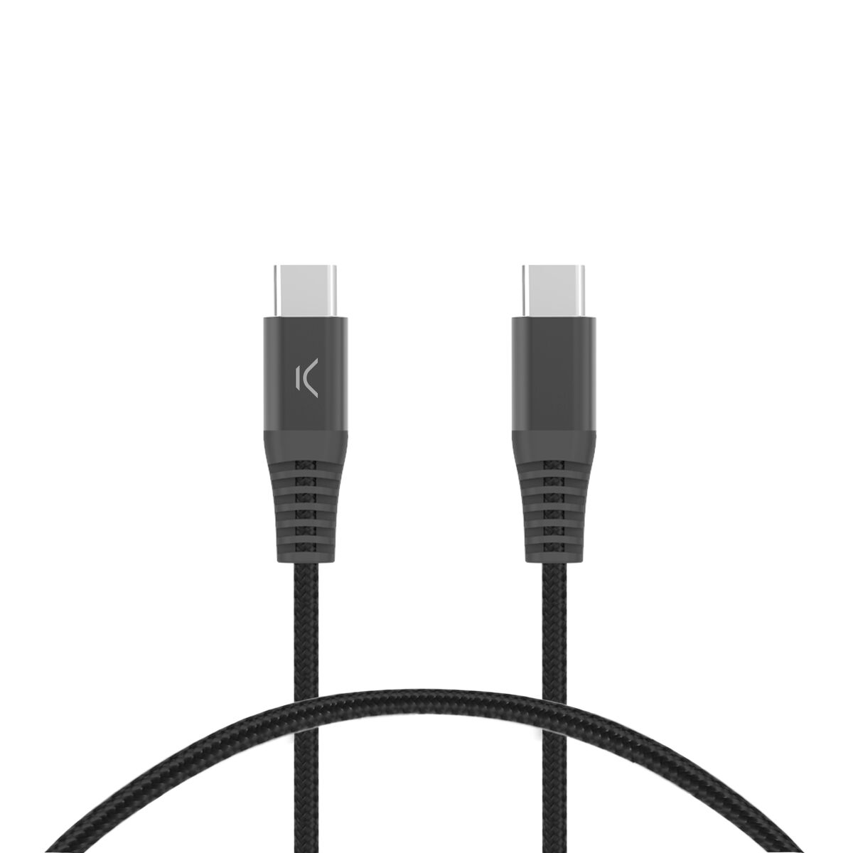 USB-C to USB-C Cable KSIX Black USB-C to USB-C Cable KSIX Black
