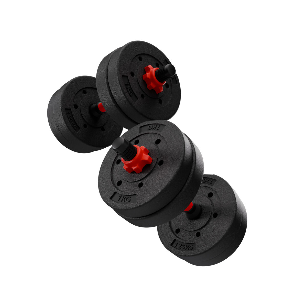 Kettlebell and Dumbbell Kit KSIX Black 20 kg 19 Pieces