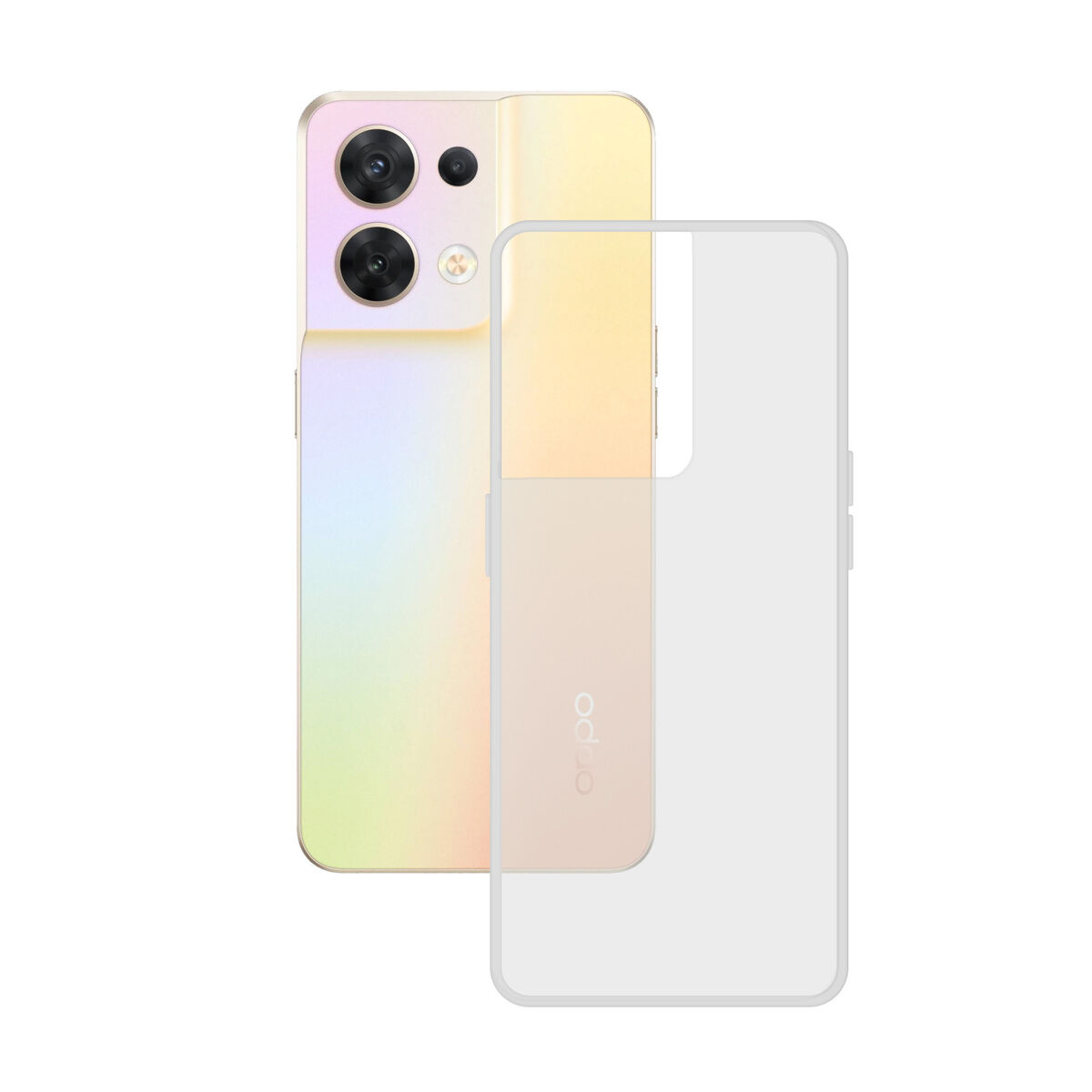 Mobile cover KSIX oppo reno 8 lite 5g Transparent OPPO Mobile cover KSIX oppo reno 8 lite 5g Transparent OPPO