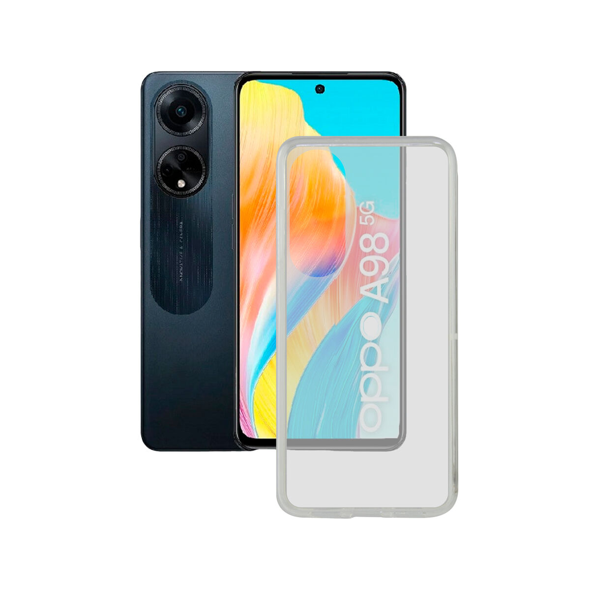 Mobile cover KSIX Oppo A98 Transparent OPPO Oppo A98 Mobile cover KSIX Oppo A98 Transparent OPPO Oppo A98