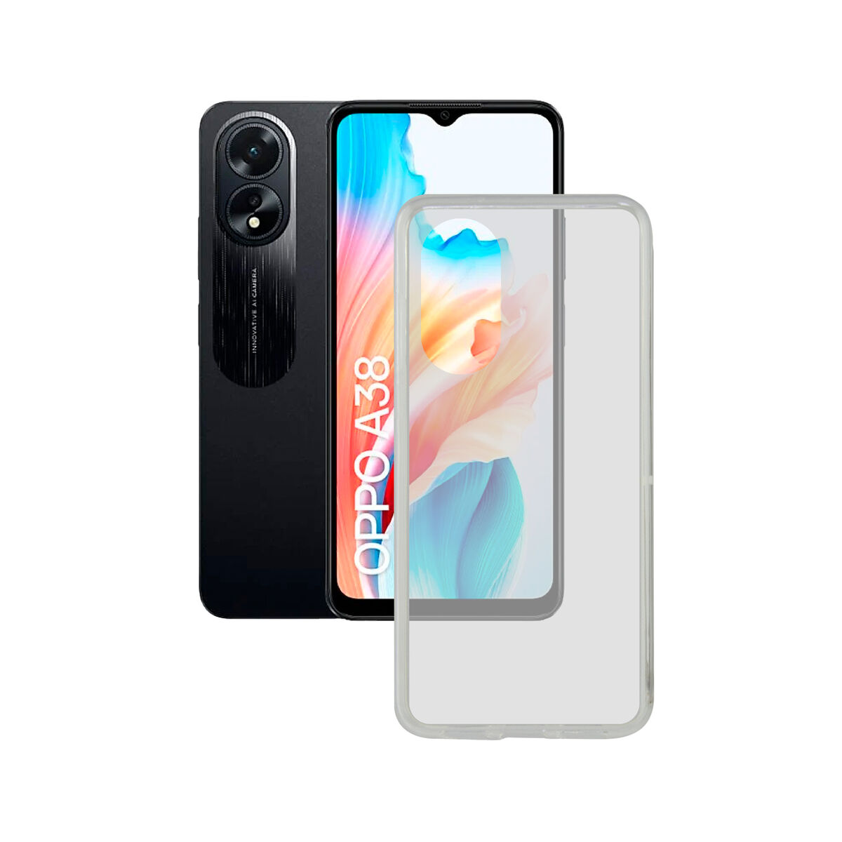 Mobile cover Contact Oppo A38 Transparent OPPO Mobile cover Contact Oppo A38 Transparent OPPO