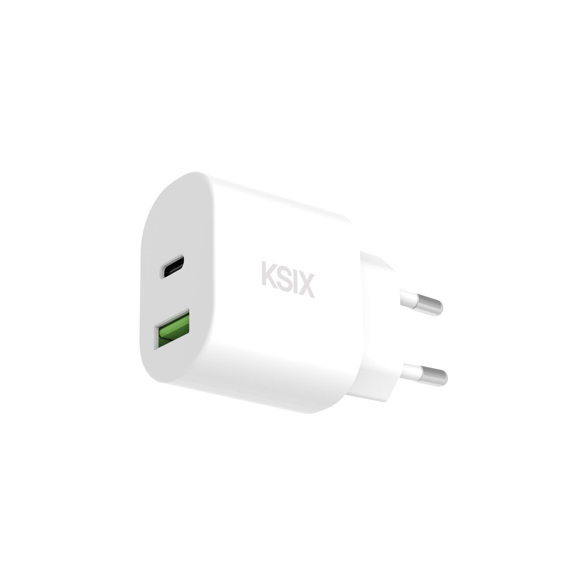 Wall Charger KSIX White 30 W Wall Charger KSIX White 30 W