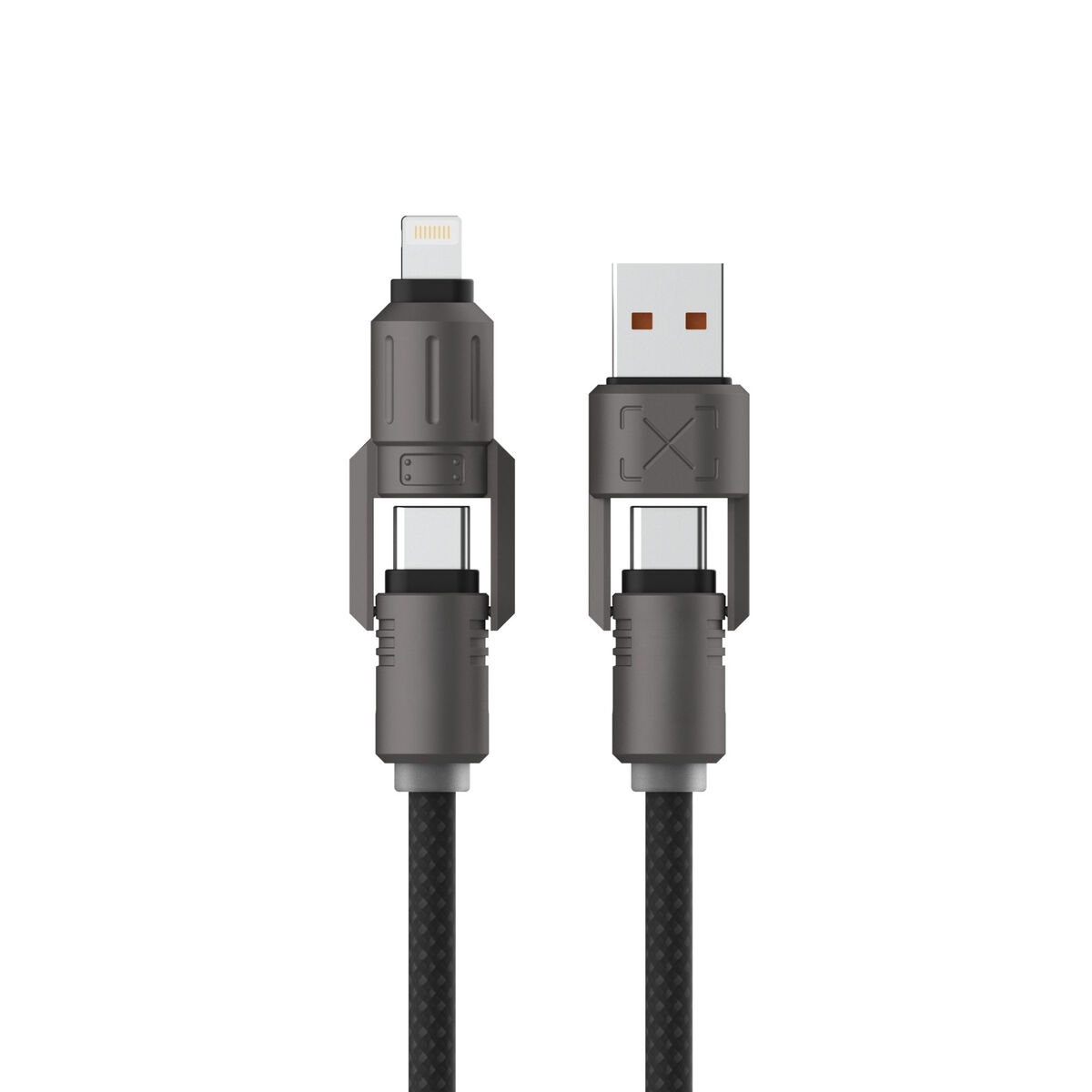USB Cable KSIX Black 1 m