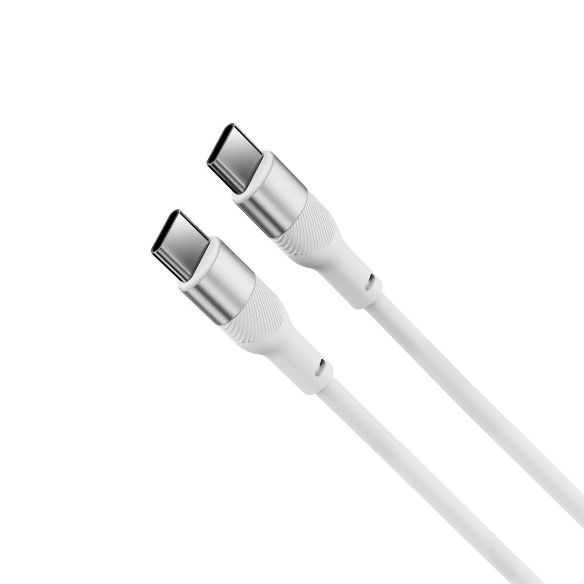 USB Cable KSIX White 1 m USB Cable KSIX White 1 m