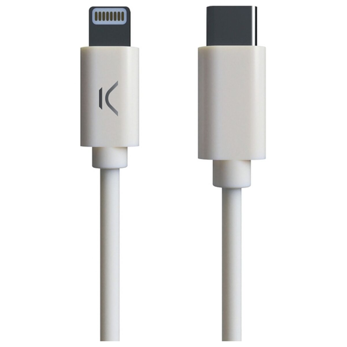 USB-C to Lightning Cable KSIX MFI (1 m) White USB-C to Lightning Cable KSIX MFI (1 m) White