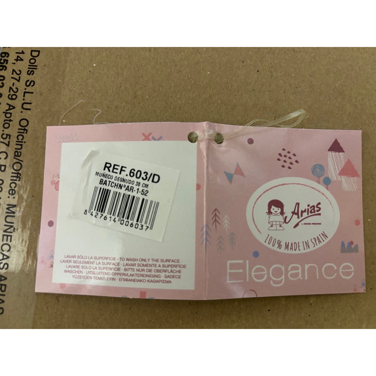 Baby Doll Arias Andie 38 cm