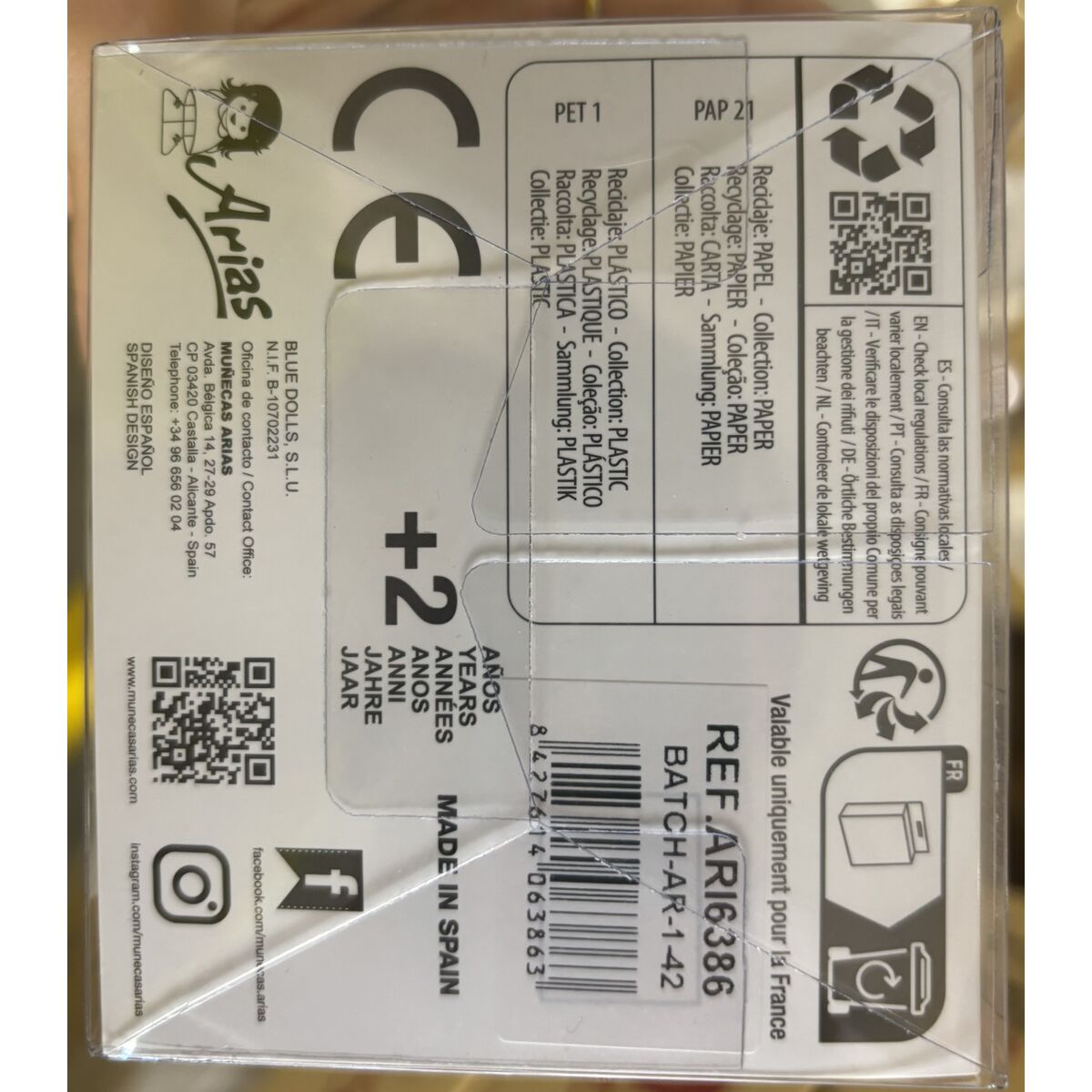 Dolls shoes Arias Pink 40 cm