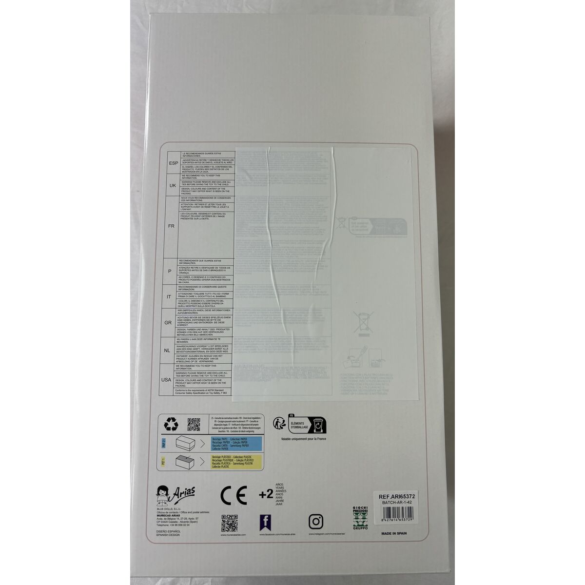 Baby doll Arias 42 cm