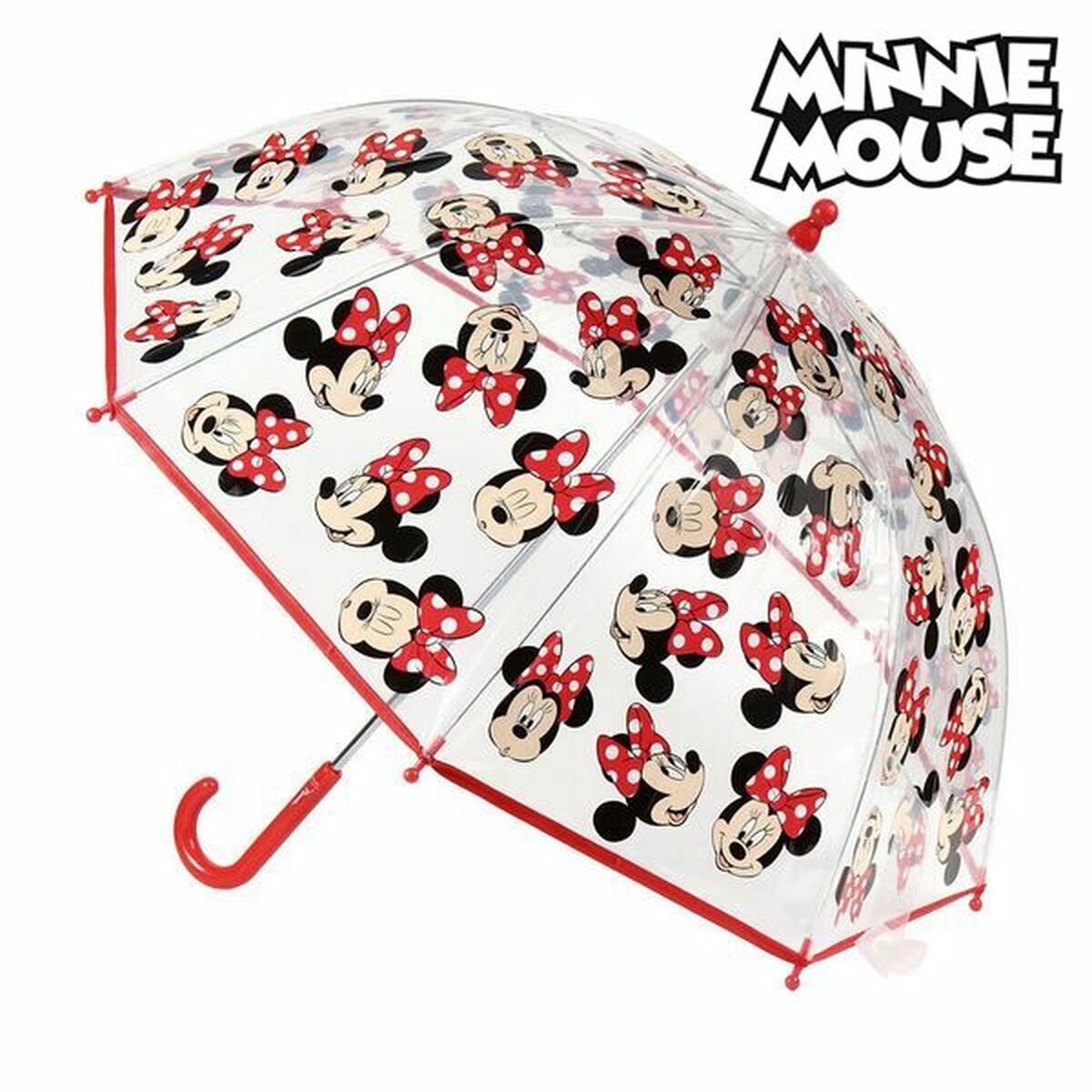 Bubble Umbrella Minnie Mouse 2400-0512 Red 100 % POE 45 cm