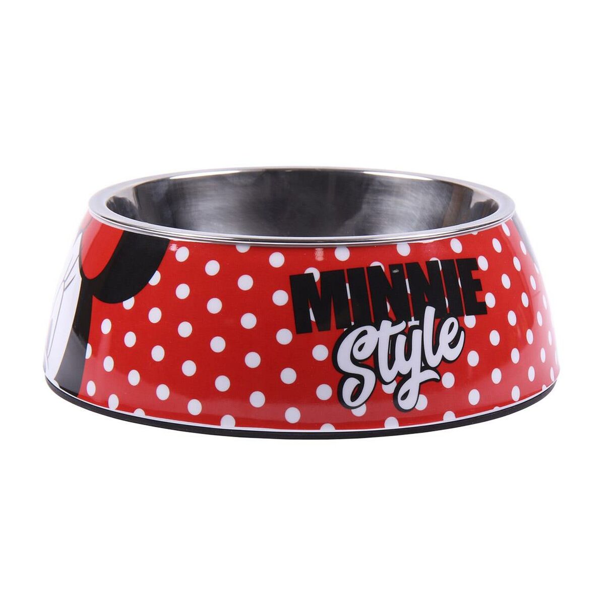 Dog Feeder Minnie Mouse Red Melamin 180 ml Black Metal Dog Feeder Minnie Mouse Red Melamin 180 ml Black Metal