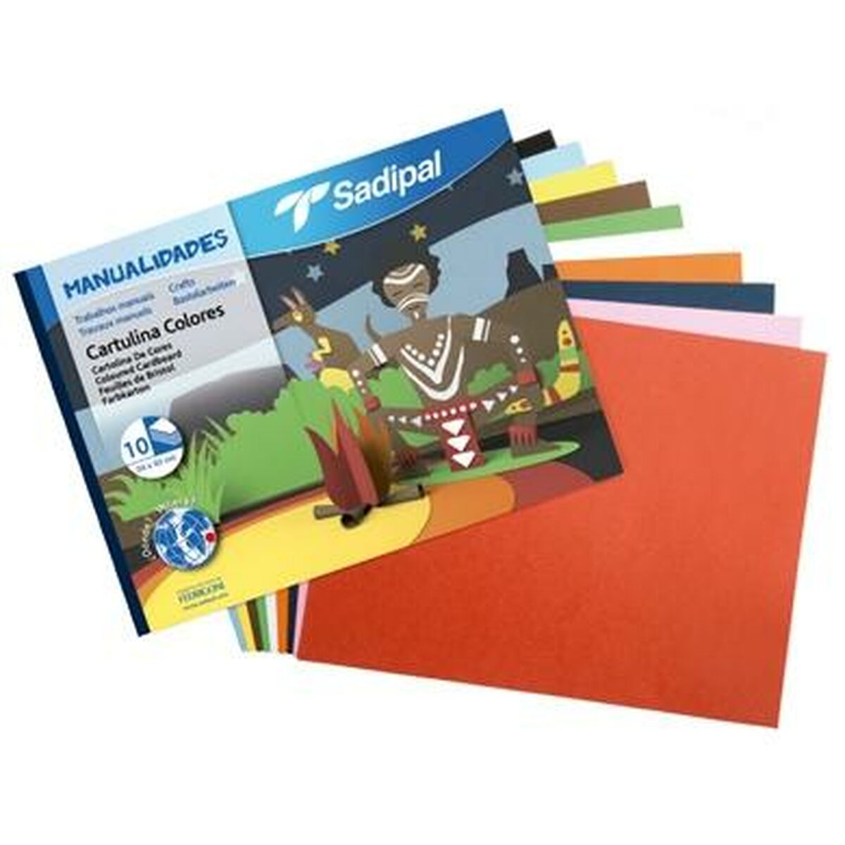 Cards Sadipal Multicolour 32 x 24 cm (10 Units)