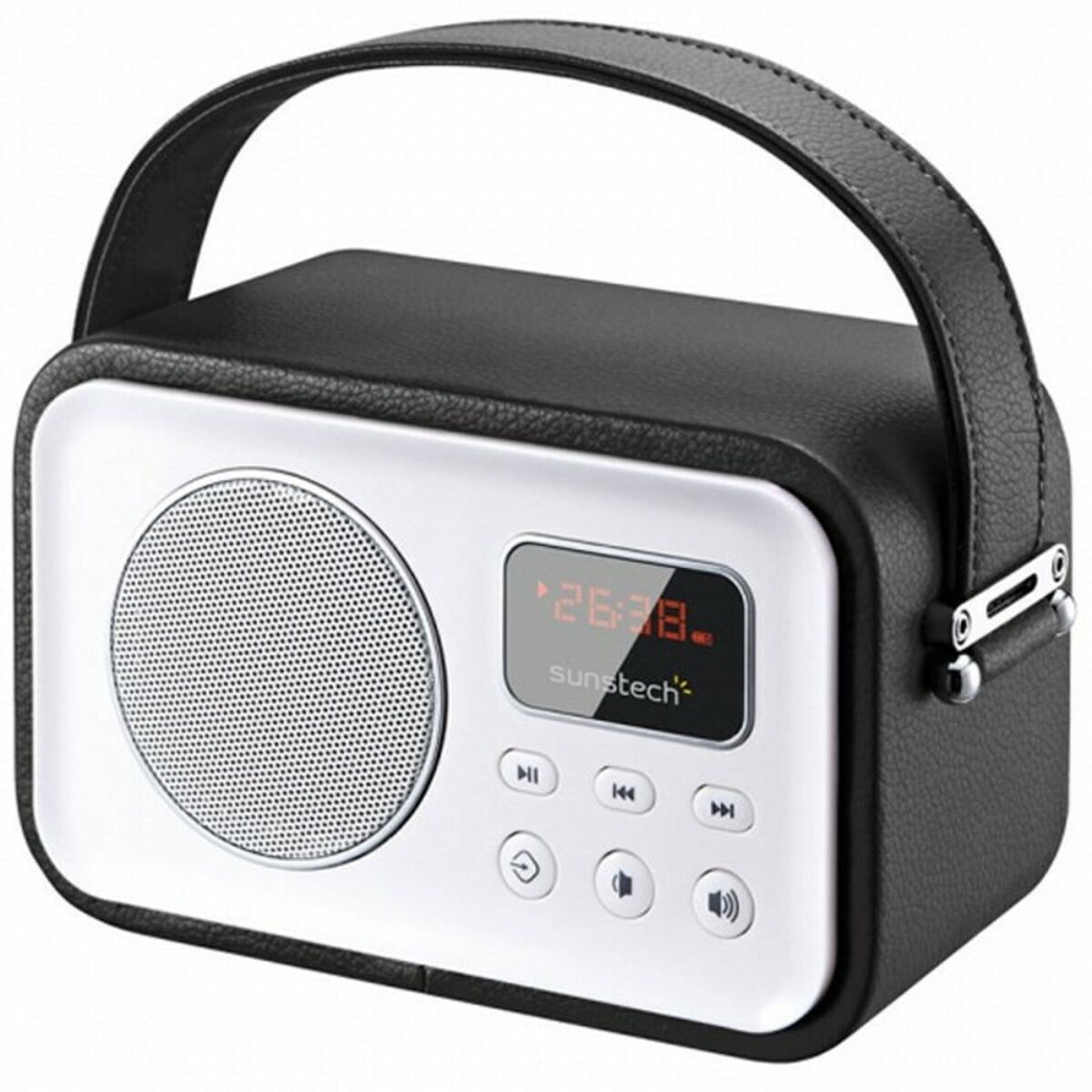 Transistor Radio Sunstech RPBT450 Bluetooth 2,5W Black 2,5 W Transistor Radio Sunstech RPBT450 Bluetooth 2,5W Black 2,5 W