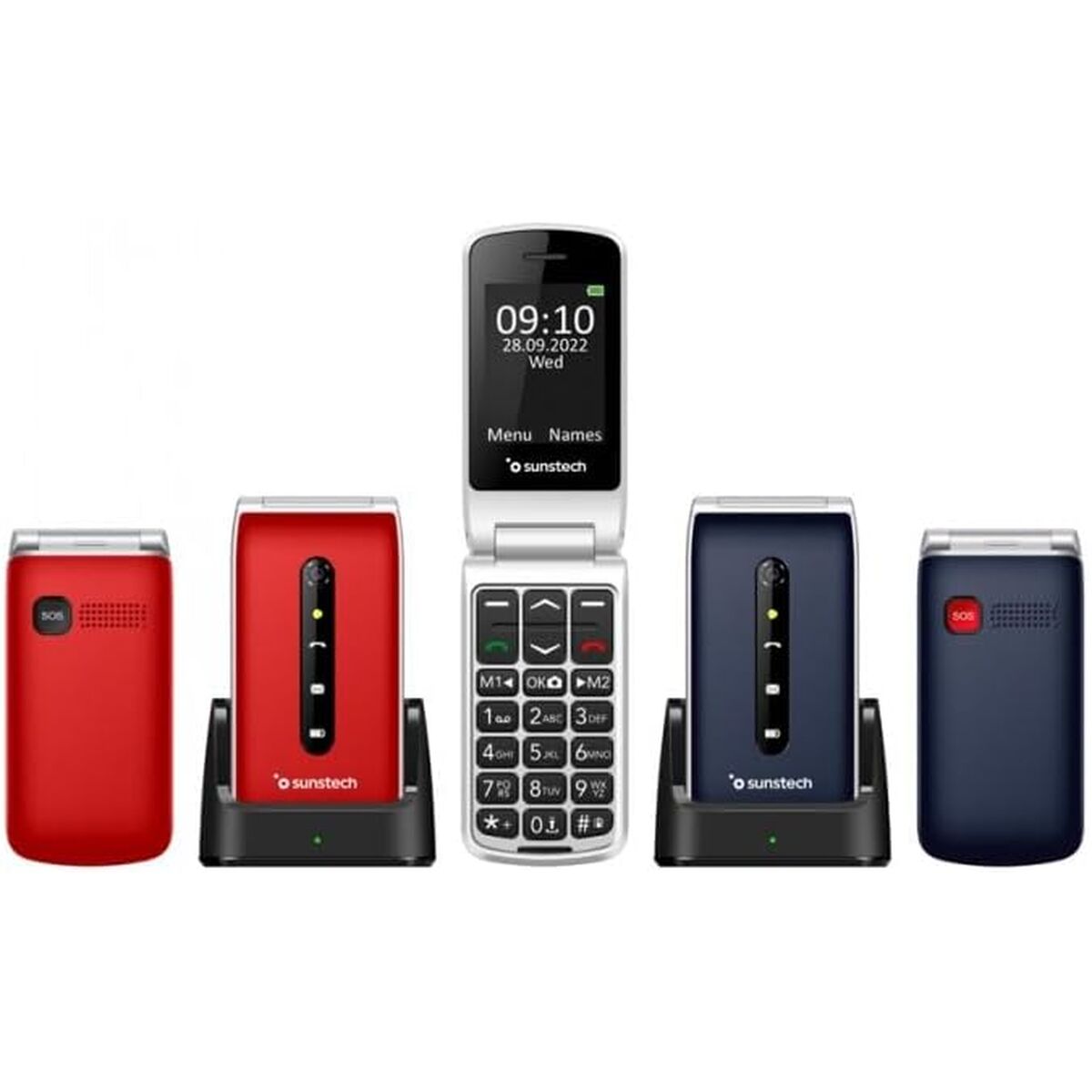 Mobile telephone for older adults Sunstech CELT18RD Red 2.4″