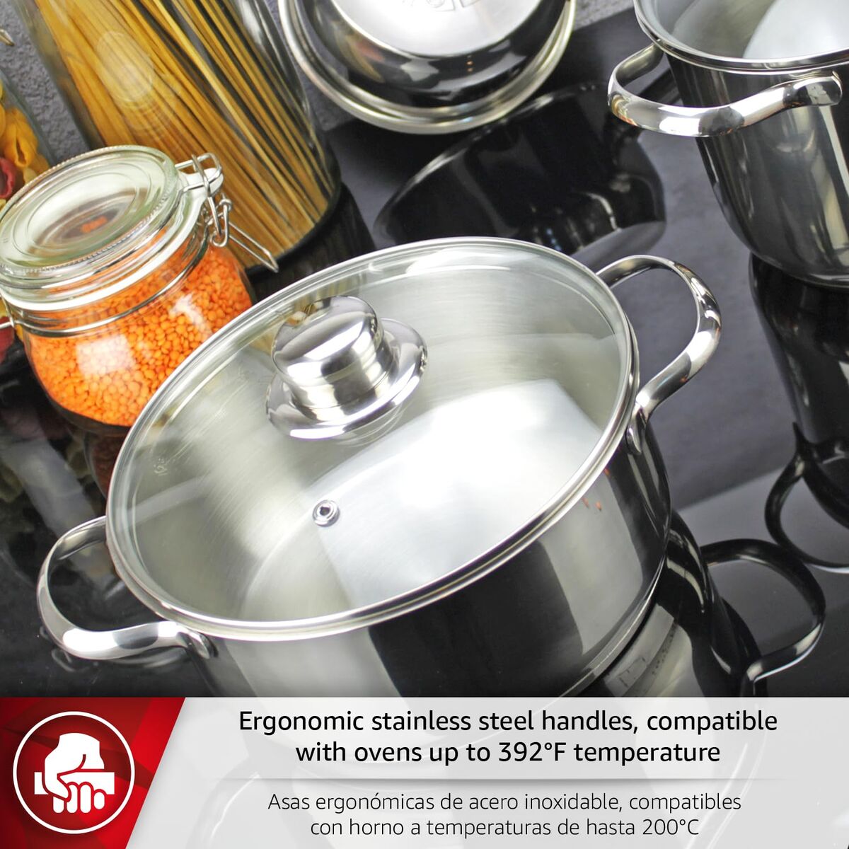 Cookware Magefesa DUX7PCS Silver 7 Pieces