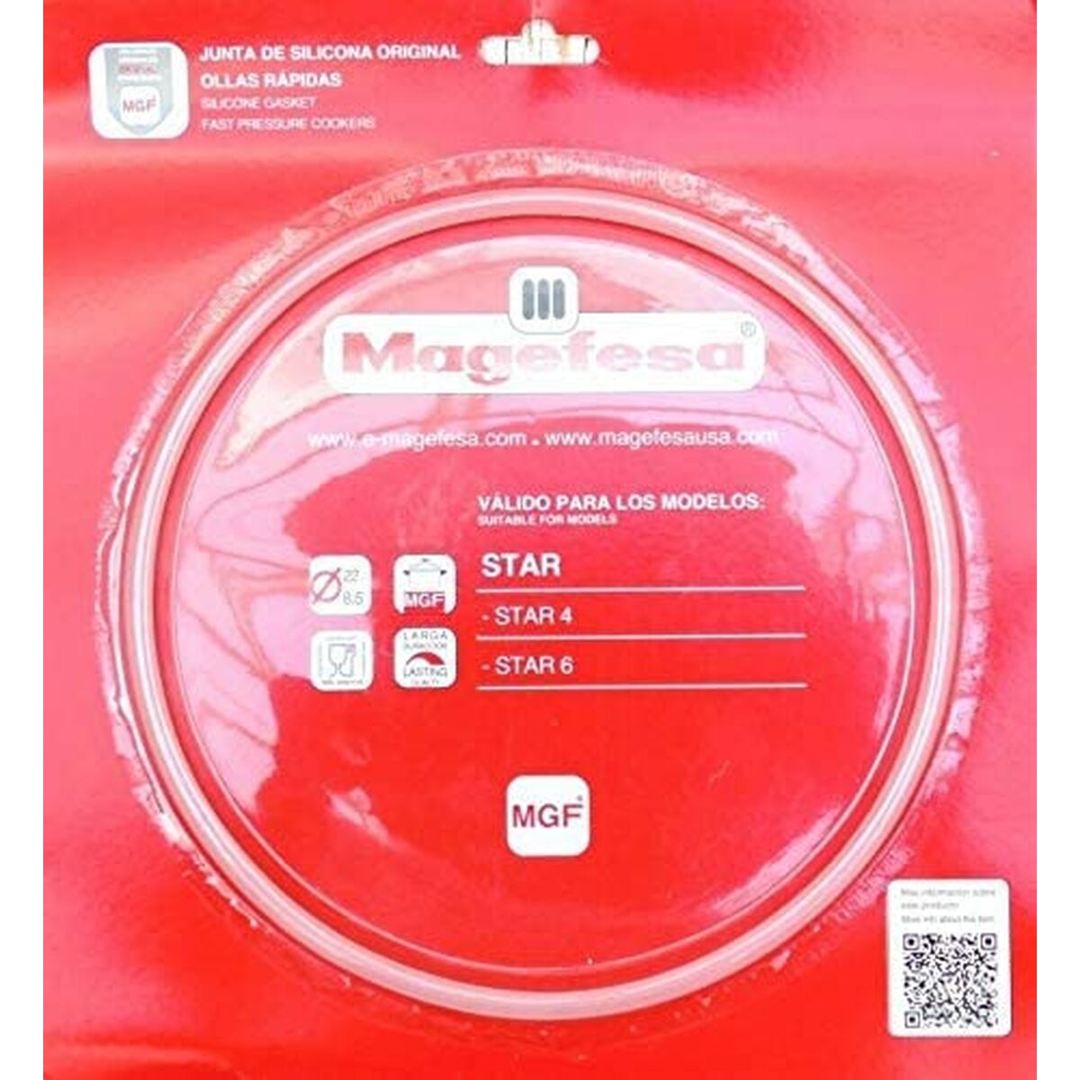 Fissler pan gasket Magefesa 4-6L 09REME22 22 cm Fissler pan gasket Magefesa 4-6L 09REME22 22 cm