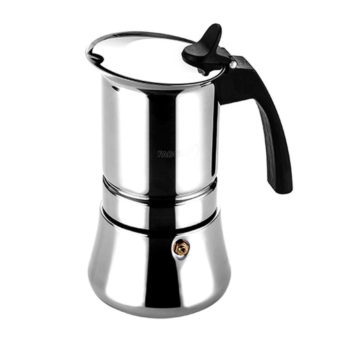 Italian Coffee Pot Fagor Black Stainless steel 60 ml Italian Coffee Pot Fagor Black Stainless steel 60 ml