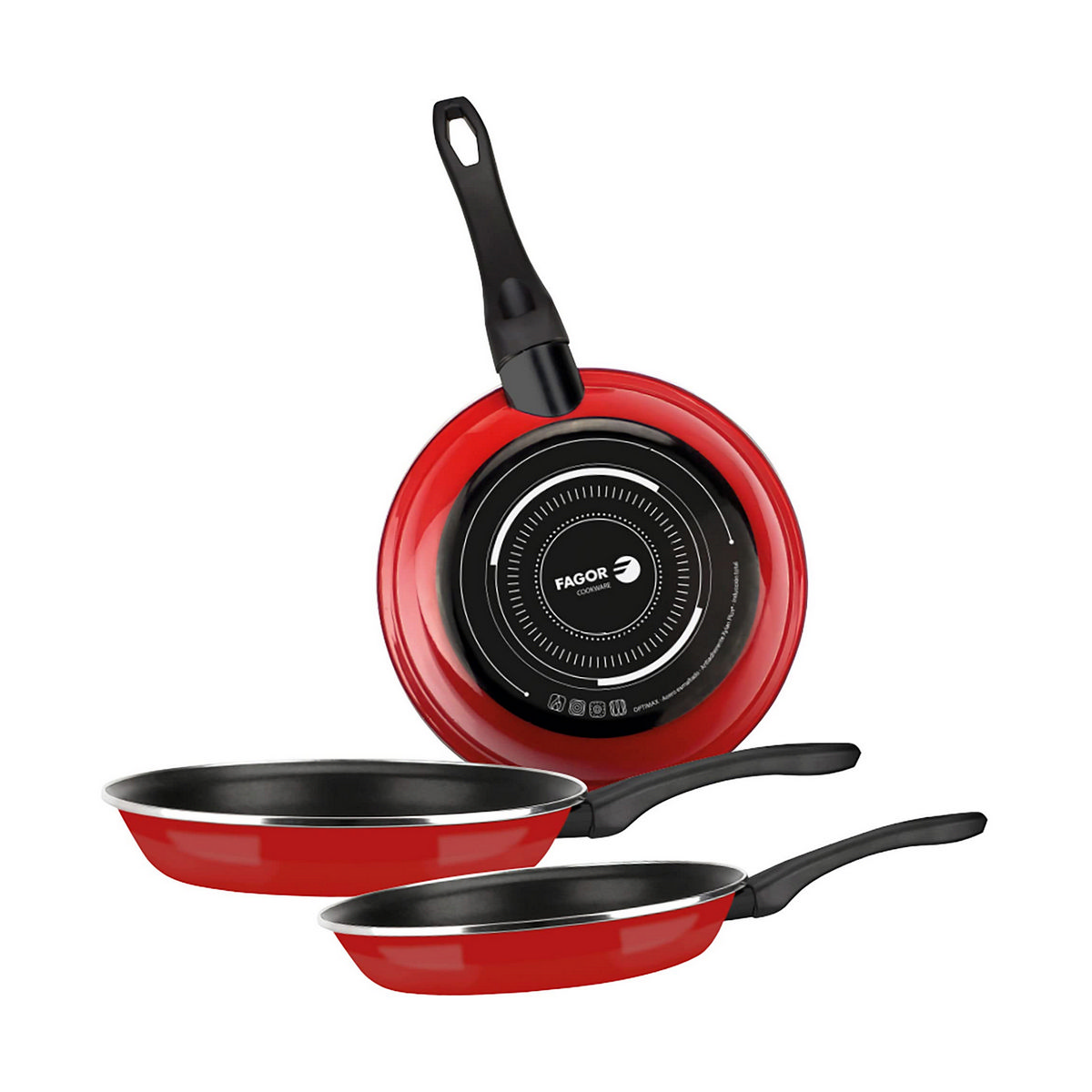Set of pans FAGOR Red Set of pans FAGOR Red