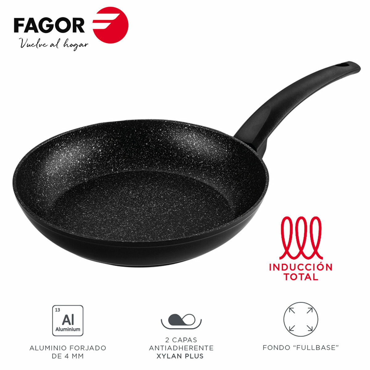 Pan Fagor VIVANT 24 Black Aluminium  24 cm