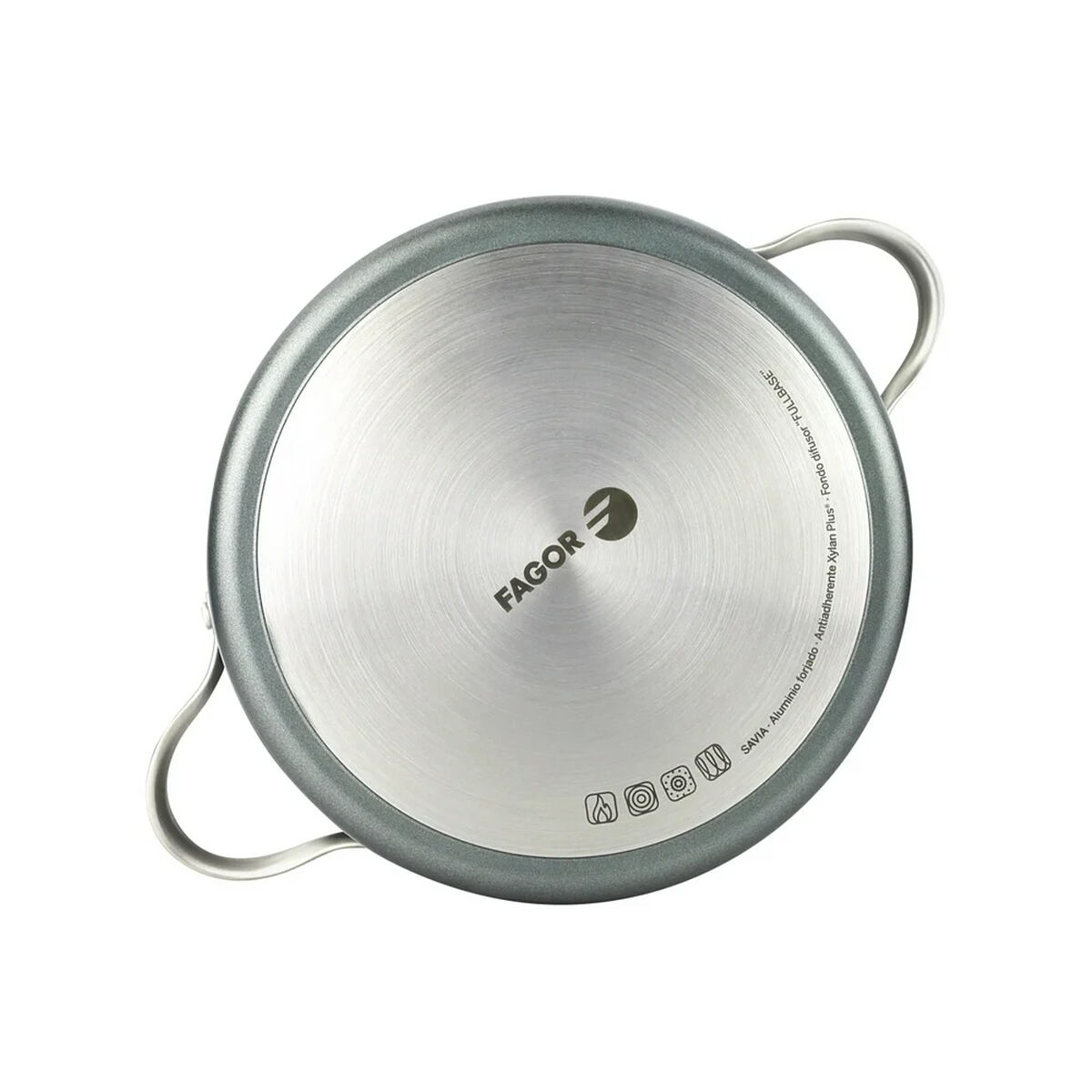Casserole Fagor Grey Ø 24 cm Toughened aluminium