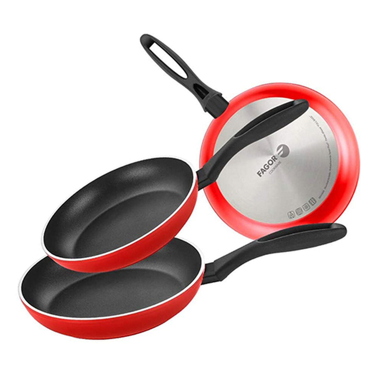 Set of pans Fagor Aluminium Bakelite Set of pans Fagor Aluminium Bakelite