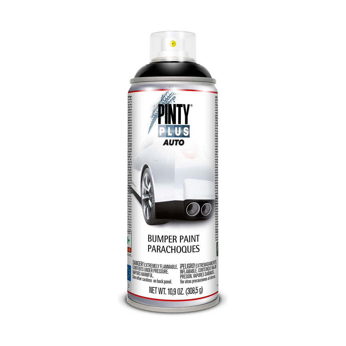 Spray paint Pintyplus Auto BL104 308,5 ml 400 ml Bumper Black Spray paint Pintyplus Auto BL104 308,5 ml 400 ml Bumper Black