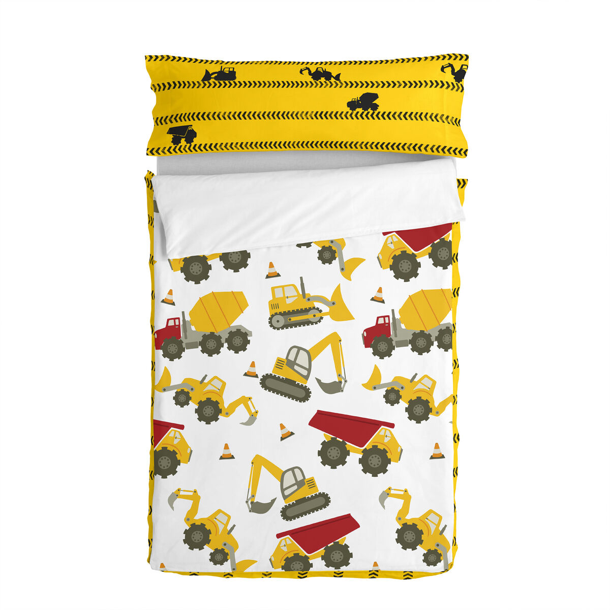 Quilted Zipper Bedding HappyFriday Mr Fox Machinery Multicolour 105 x 200 cm Quilted Zipper Bedding HappyFriday Mr Fox Machinery Multicolour 105 x 200 cm