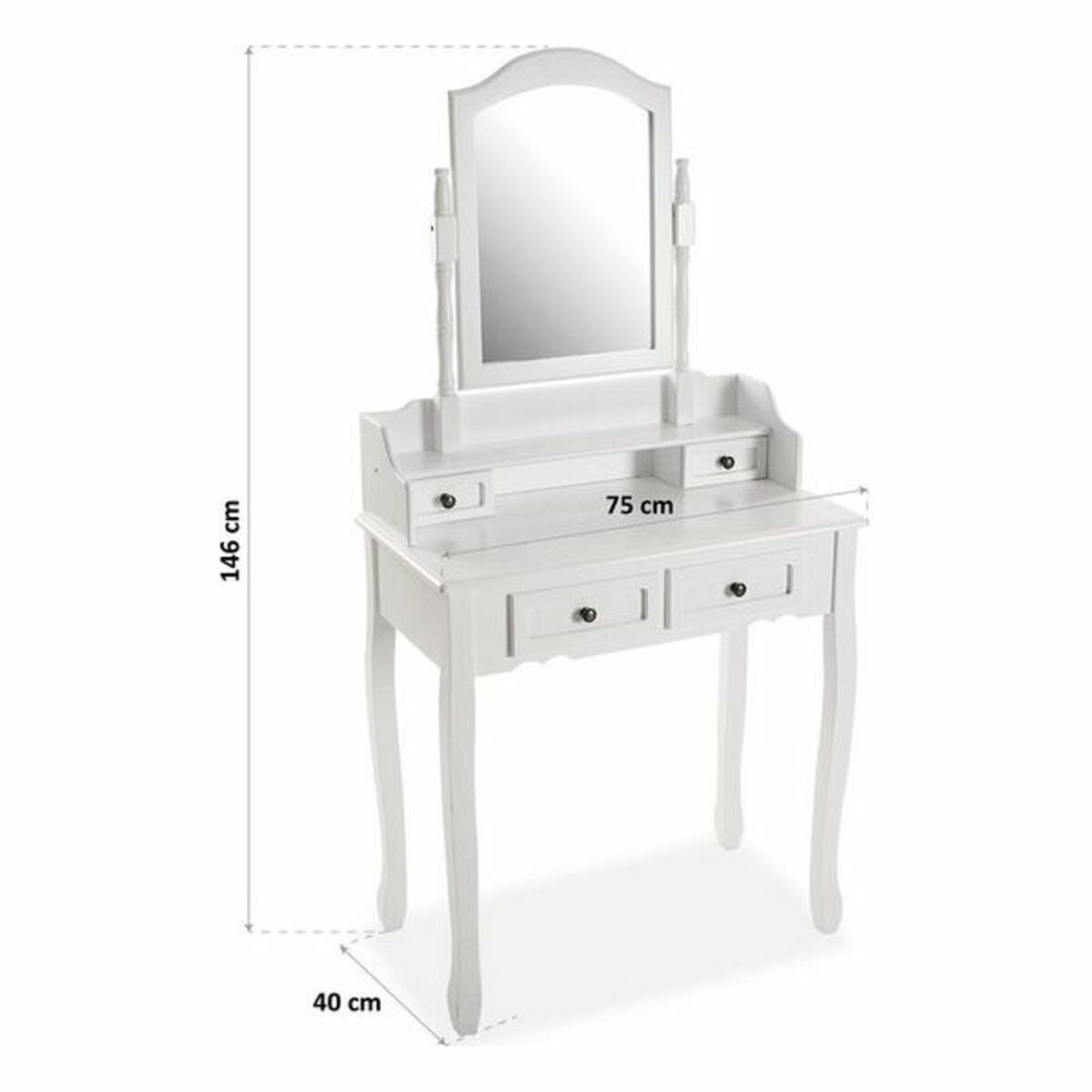 Dresser Versa Venus Crystal Wood (40 x 146 x 75 cm)