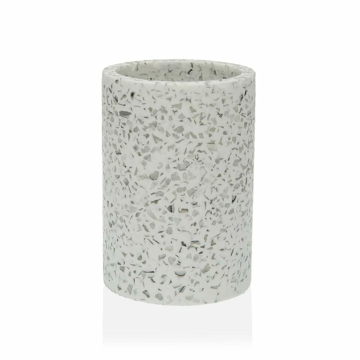 Toothbrush Holder Versa White Resin (7,3 x 10,4 x 7,3 cm)