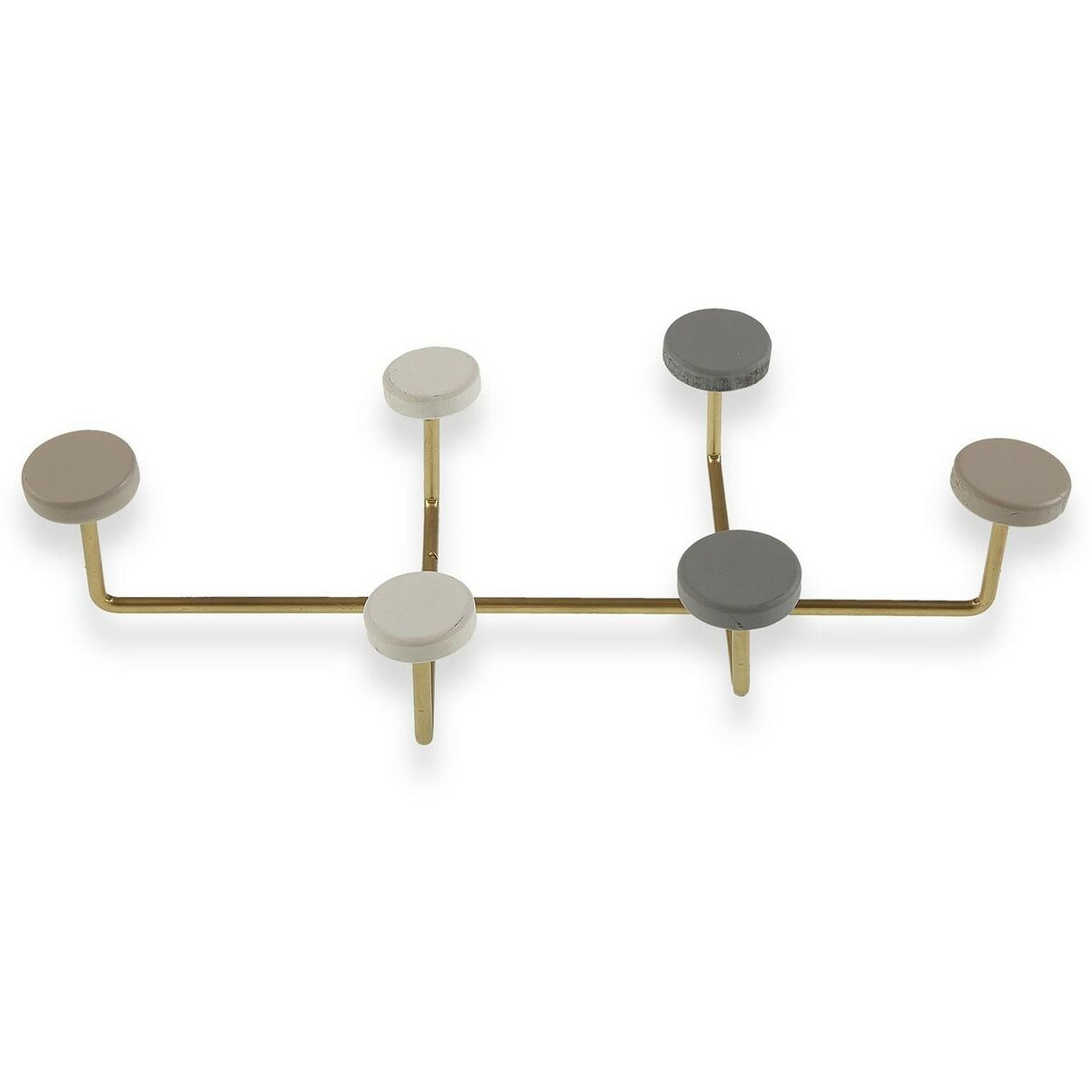 Coat rack Versa Multicolour Metal Resin MDF Wood 6,5 x 22 x 41 cm (6,5 x 22 x 41 cm)