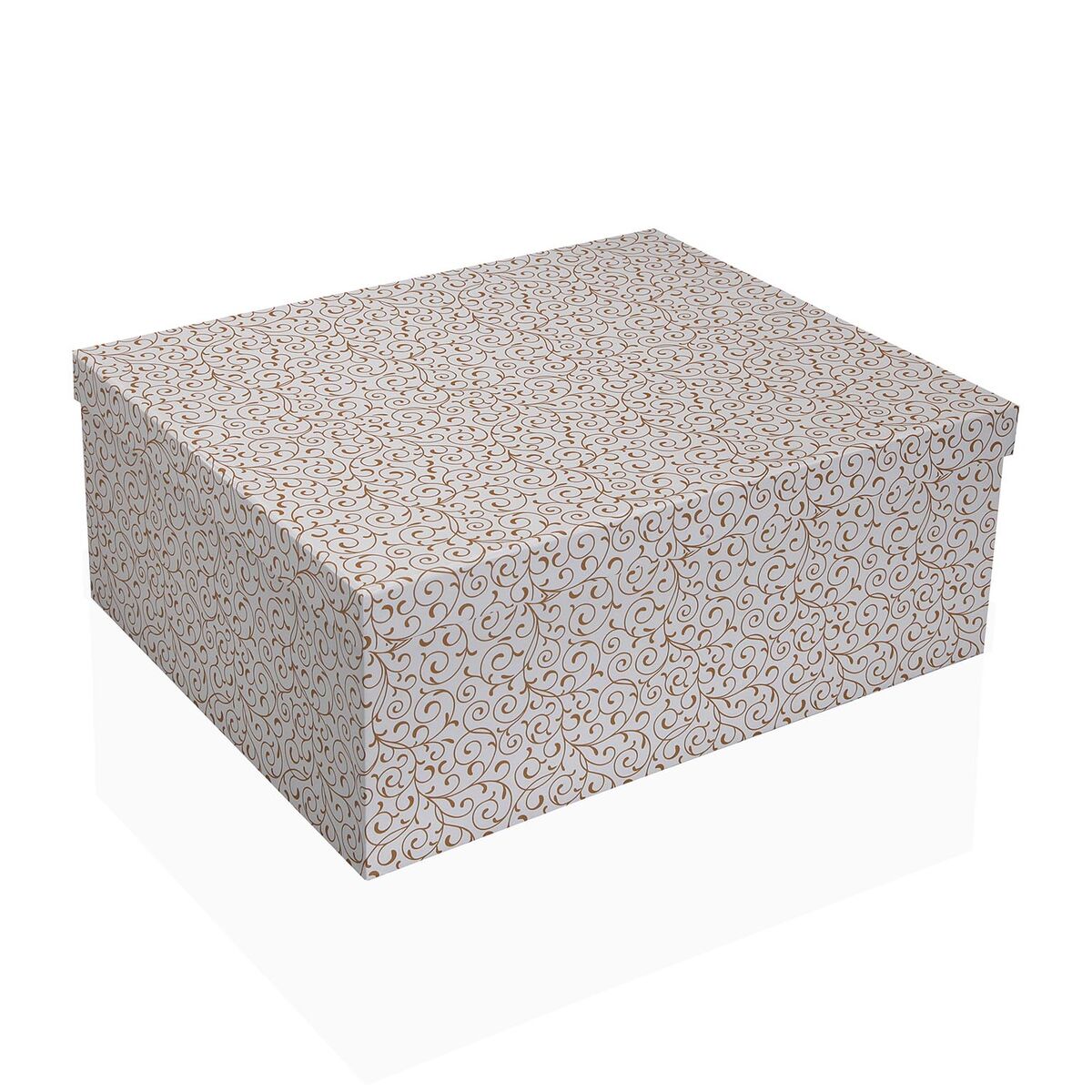 Set of decorative boxes Versa Serpentine Cardboard (15 Pieces)
