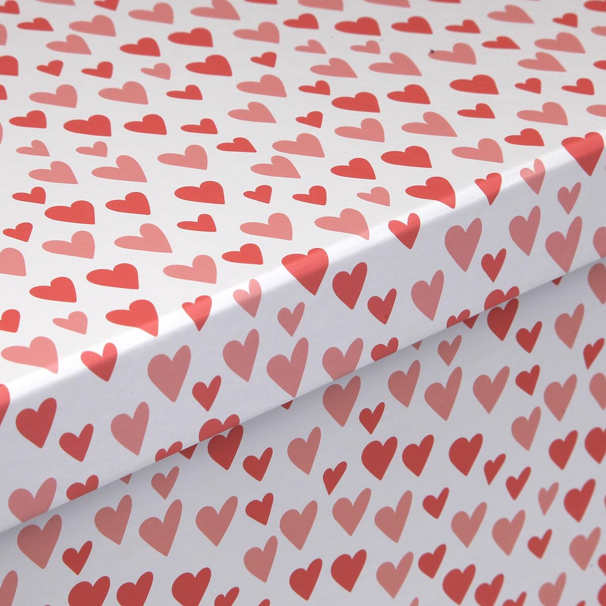 Set of decorative boxes Versa Amore Red Cardboard Hearts (15 Pieces)