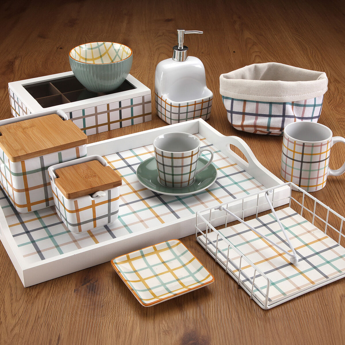 Set of decorative boxes Versa Peter Cardboard (15 Pieces)