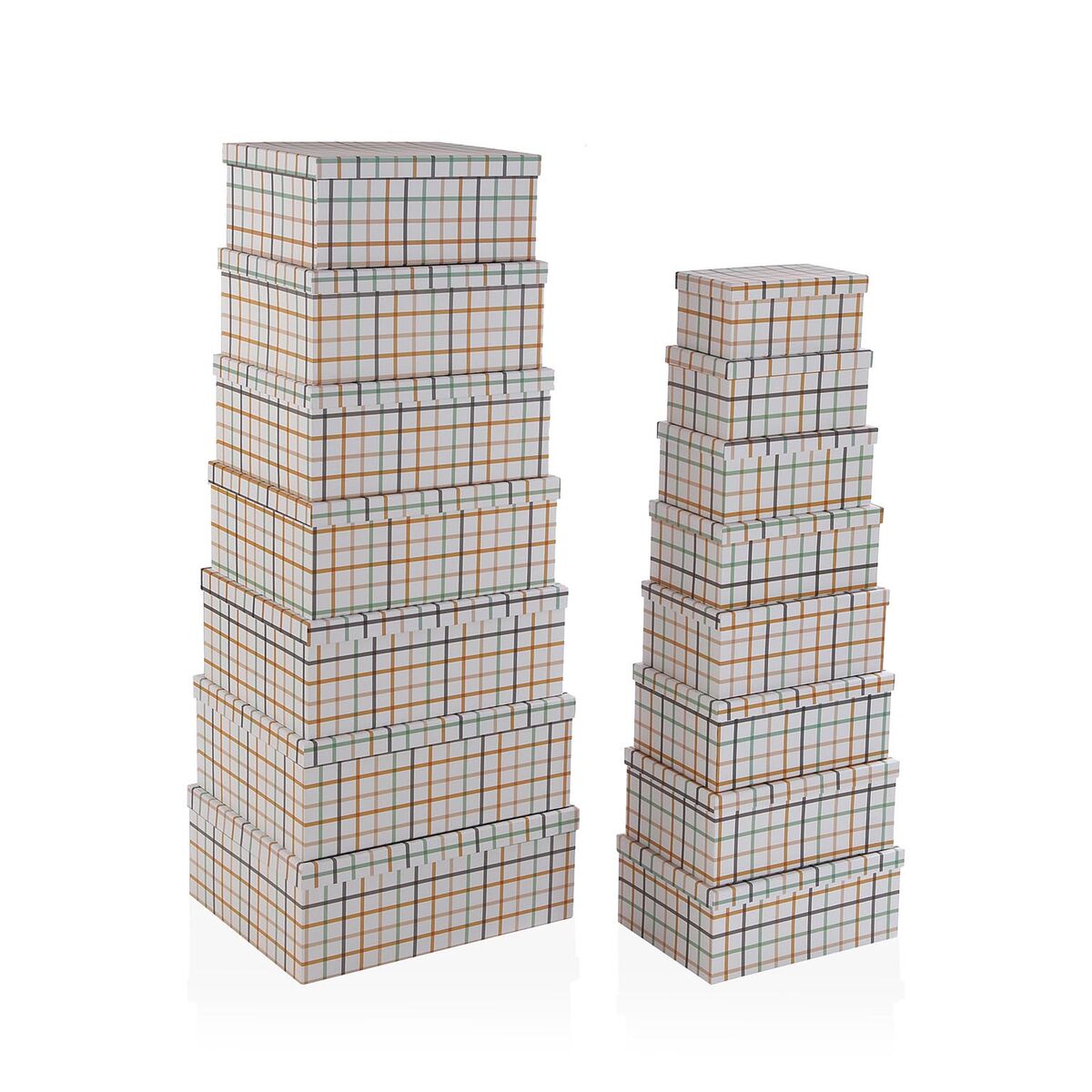 Set of decorative boxes Versa Peter Cardboard (15 Pieces)