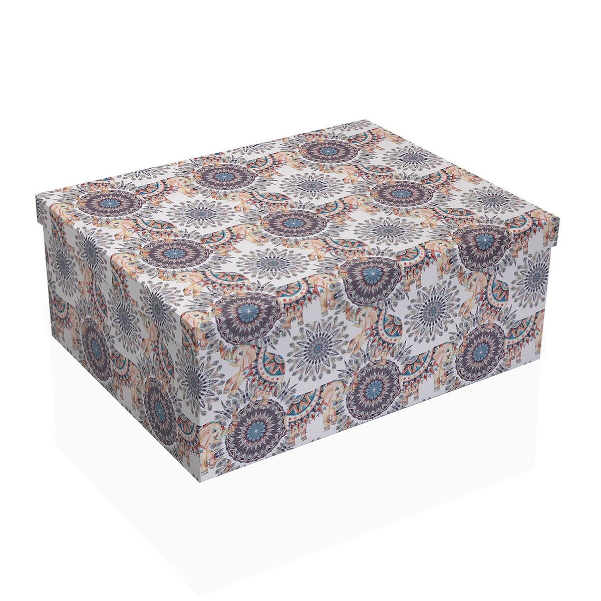 Set of decorative boxes Versa Cardboard (15 Pieces)