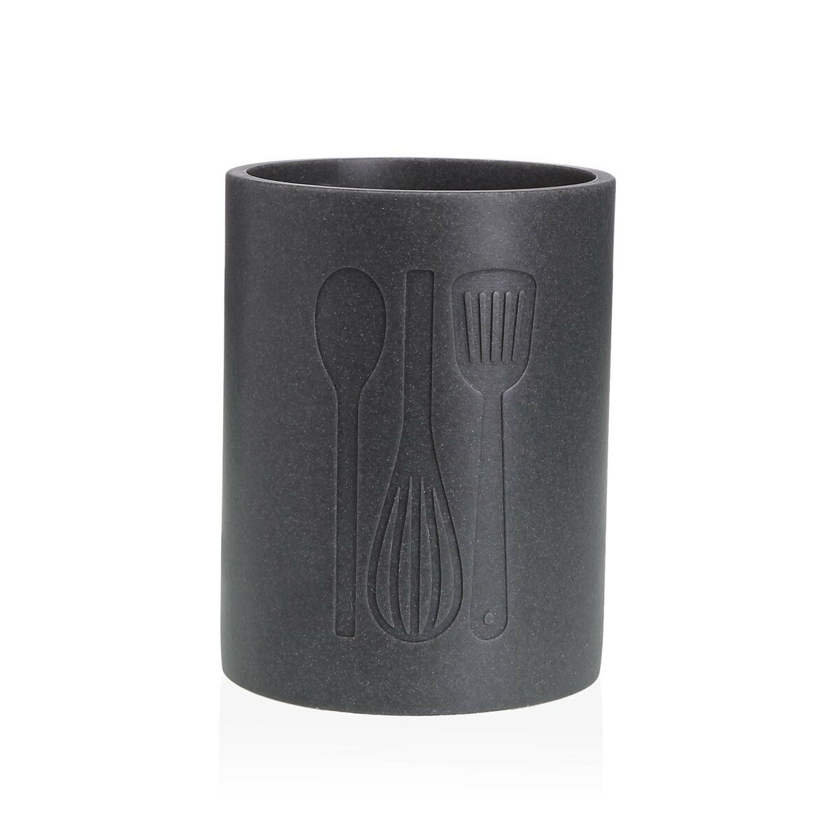 Pot for Kitchen Utensils Versa Resin Ceramic 13 x 17,5 x 13 cm