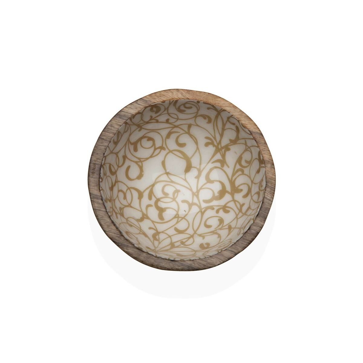 Bowl Versa Serpentine Bamboo Porcelain Mango wood