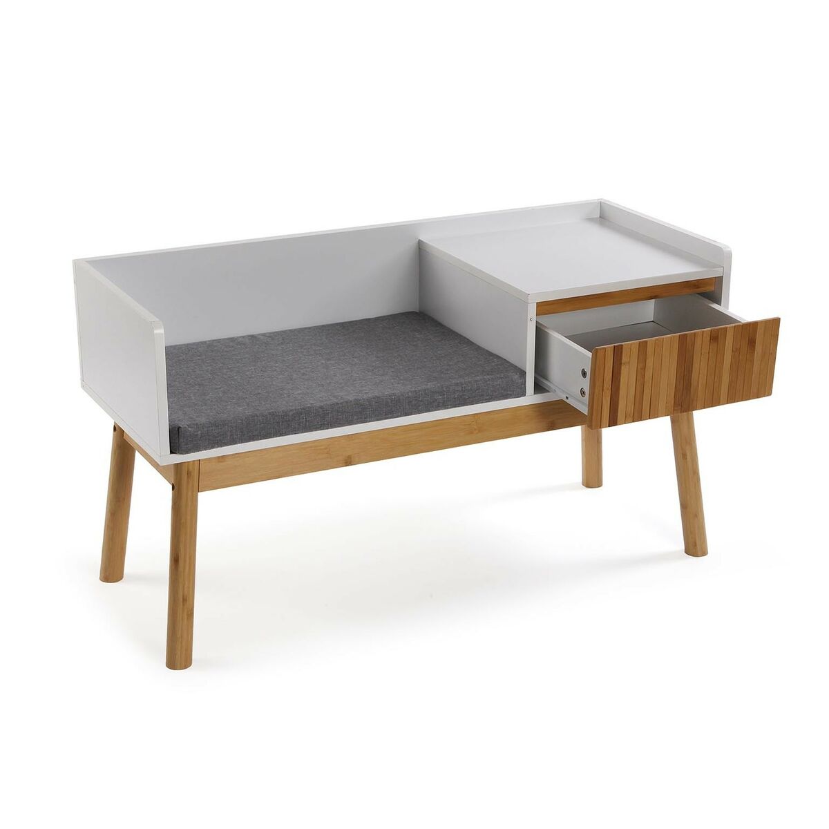 Shoehorn Versa Bamboo Textile MDF Wood 40 x 55 x 100 cm