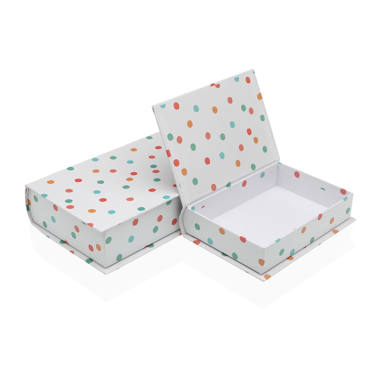 Decorative box Versa Canvas MDF Wood Book