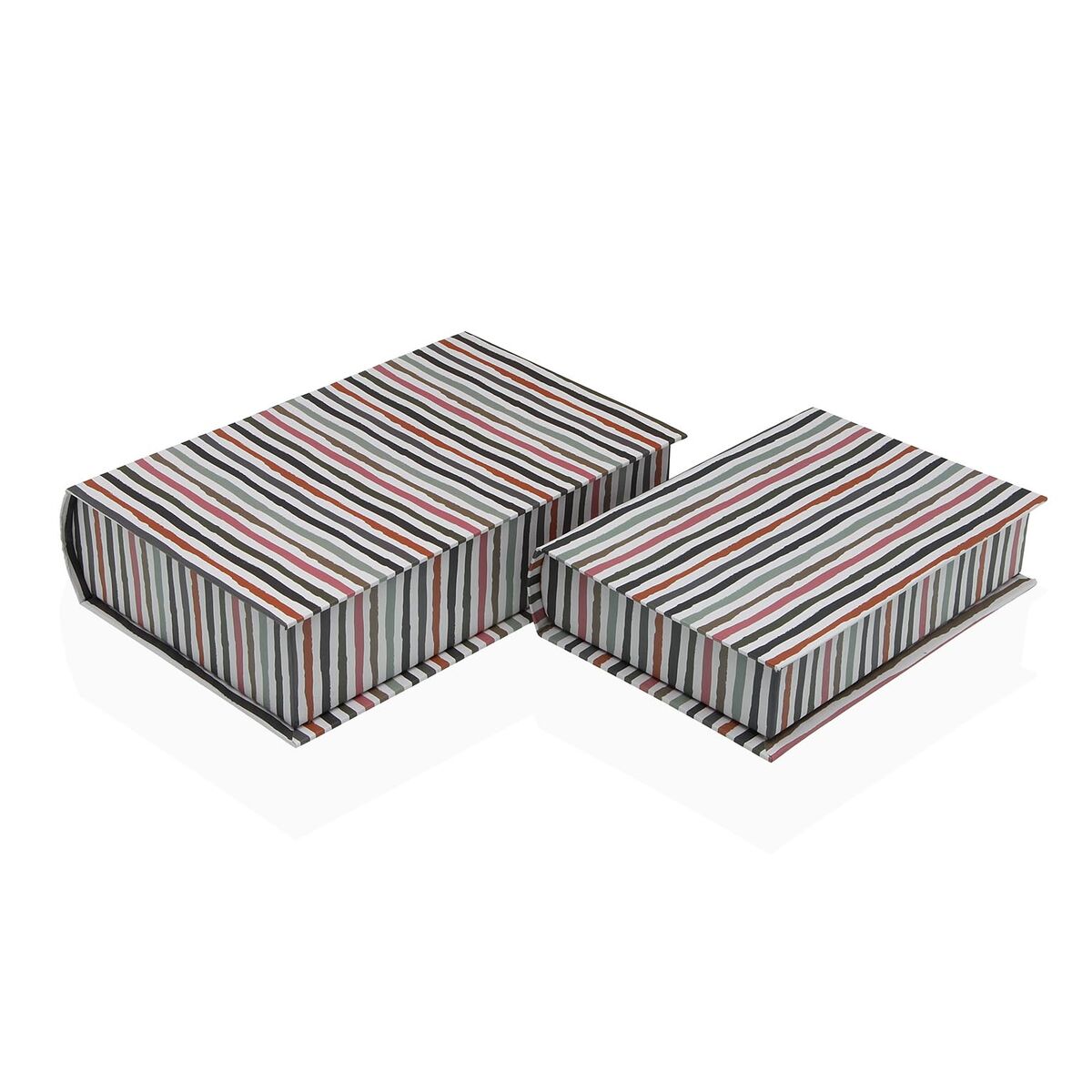 Decorative box Versa Canvas MDF Wood Book