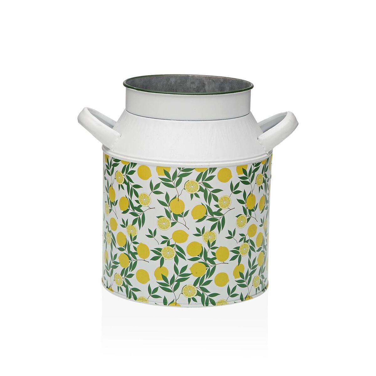 Vase Versa Yellow Lemon Metal 13 x 15,5 x 21 cm