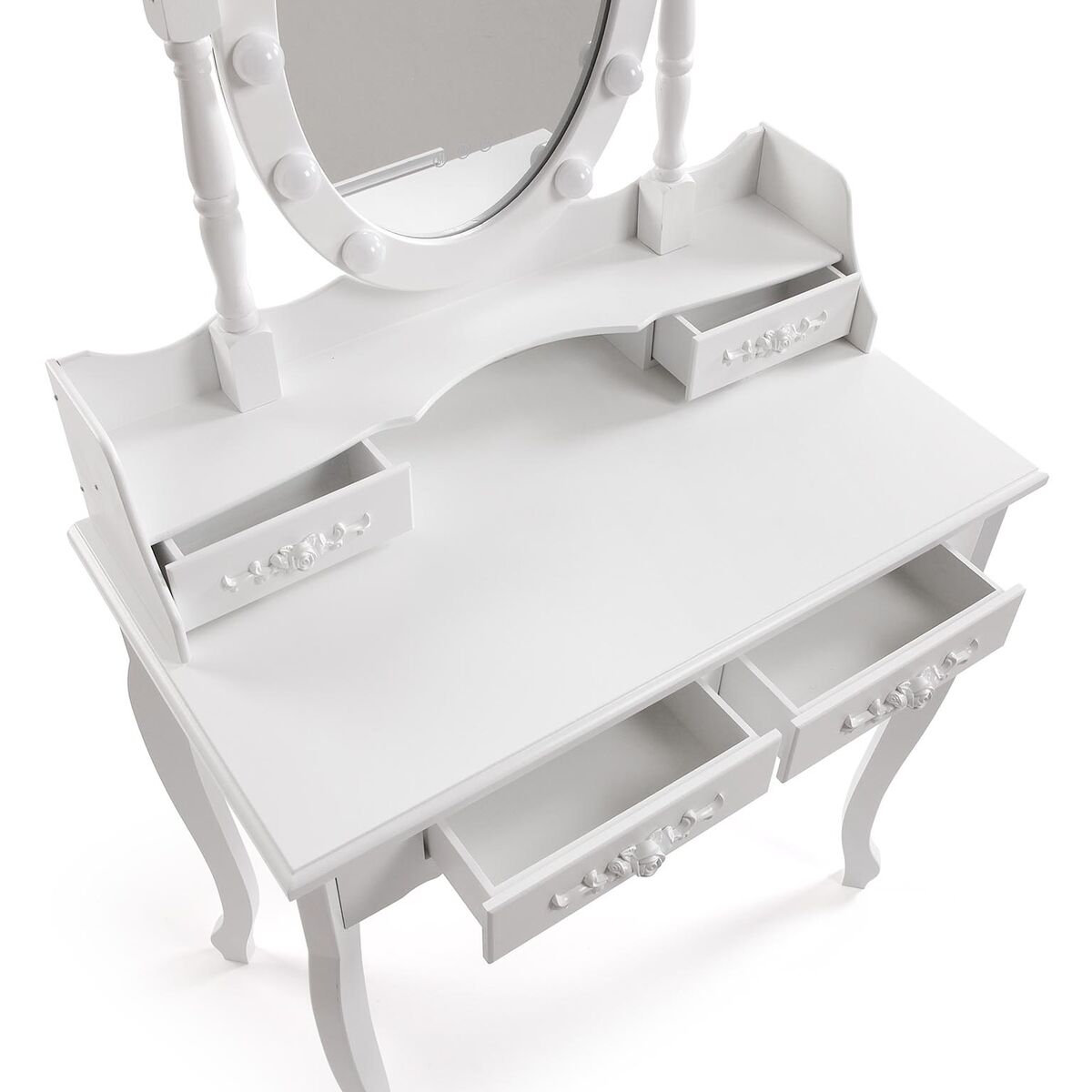 Dresser Versa White Wood Crystal MDF Wood 40 x 146 x 75 cm