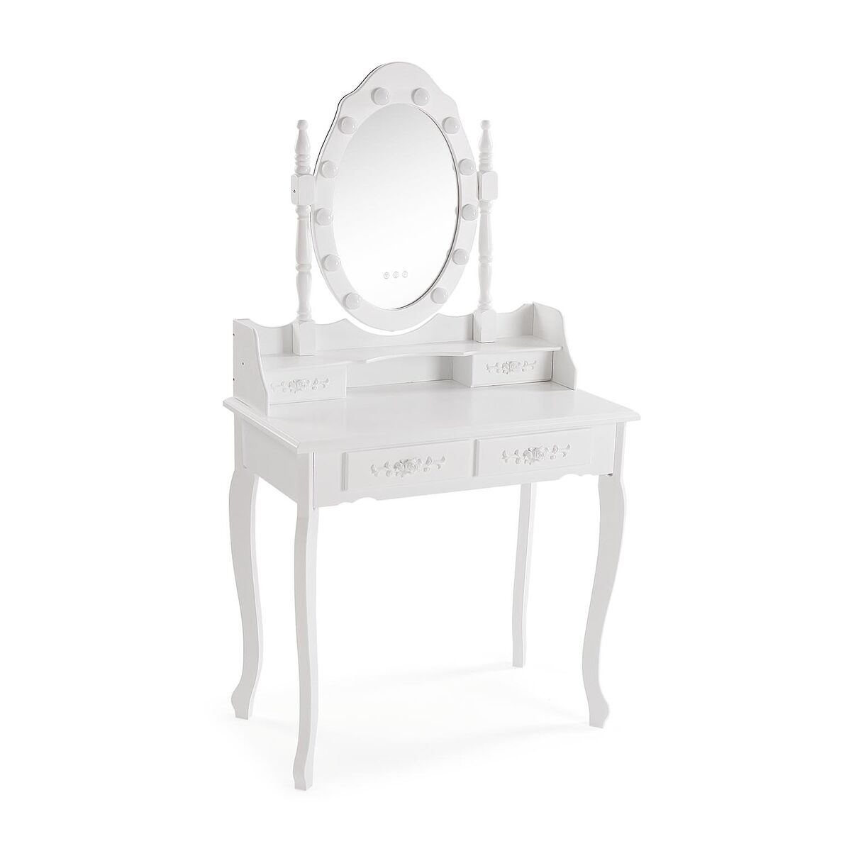 Dresser Versa White Wood Crystal MDF Wood 40 x 146 x 75 cm