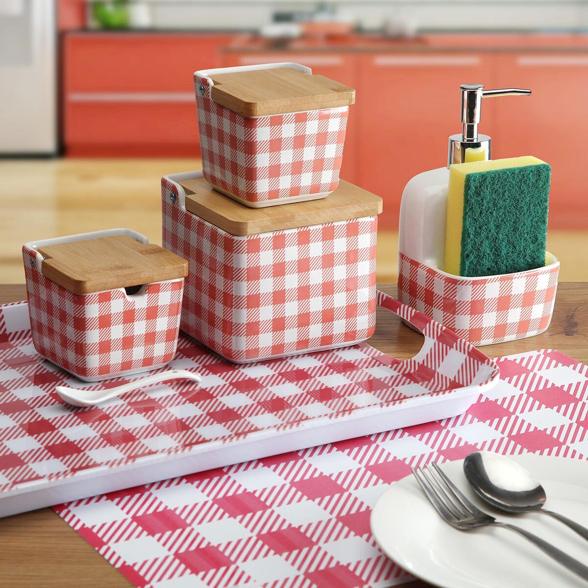 Salt Shaker with Lid Versa VICHY  Ceramic 8,8 x 8,5 x 8,8 cm