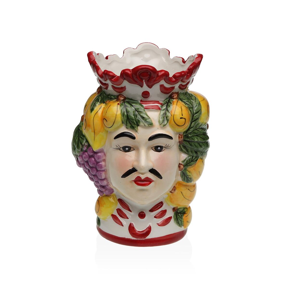 Vase Versa KAMIR Ceramic Escandinavo/Nórdico 12 X 17,8 X 11,8 CM